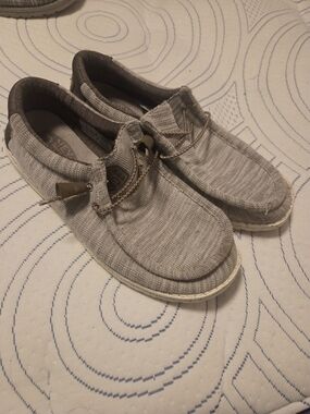 Hey Dude Men's Slip-On Loafers in Light Gray